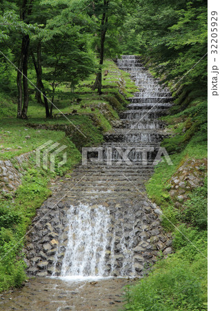 牛伏川のフランス式階段工 32205929