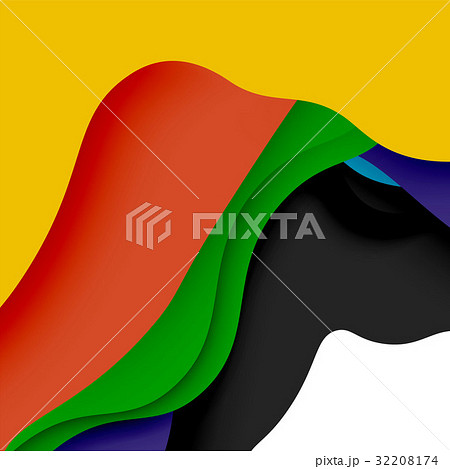 3d vector abstract background with cut shapes 3d vector abstract background with cut shapes 32208174