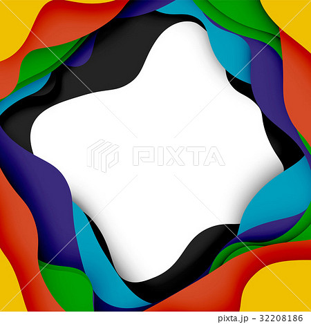3d vector abstract background with cut shapes 32208186