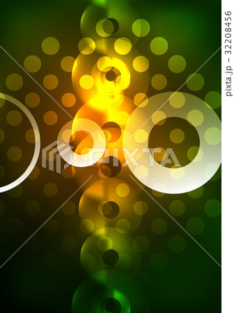 Glowing circles in the dark Glowing circles in the dark 32208456