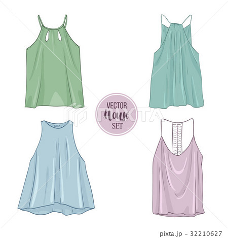 Color set of woman casual clothes 32210627