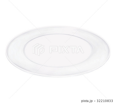 皿 お皿 白 イラストのイラスト素材 32210833 Pixta