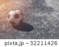 Old soccer ball 32211426