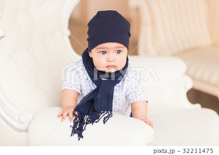 Adorable Caucasian baby boy. 32211475