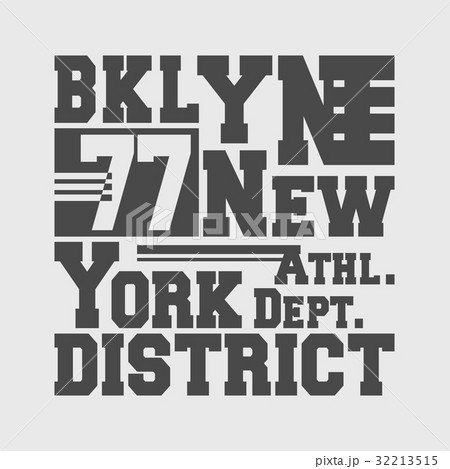 T-shirt print design Brooklyn New York 32213515