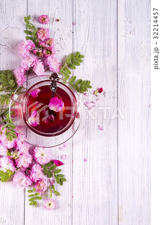 Herbal tea with roses Herbal tea with roses 32214457