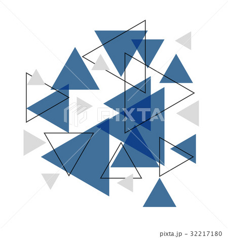Abstract blue triangle banner background 32217180
