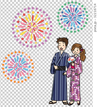 浴衣女煙花節 32218714