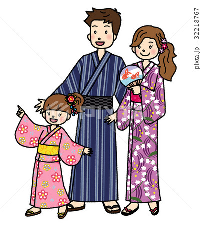 浴衣 家族 3人 浴衣 家族 3人 32218767