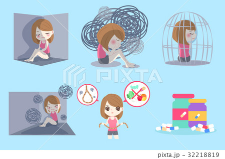 woman with depressed problem woman with depressed problem 32218819