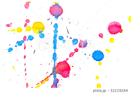 Abstract red yellow blue ink splash Abstract red yellow blue ink splash 32219284