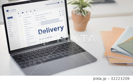 Composing an email on a digital device 32223206