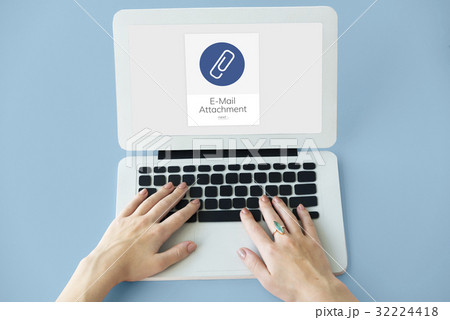 Paper Clip Mail File Attachment Graphic 32224418