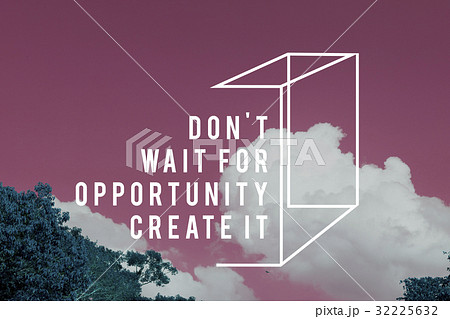 Sky nature photo with motivative quotes 32225632