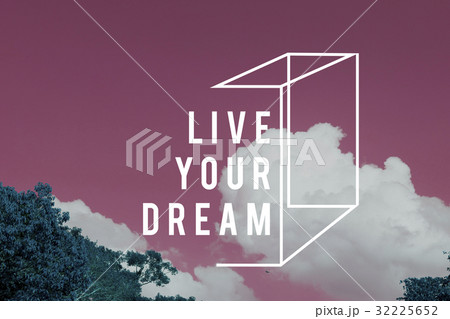 Sky nature photo with motivative quotes 32225652