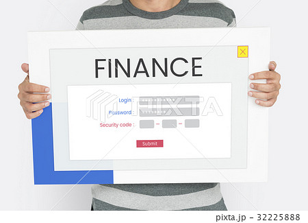 Hands holding network graphic overlay billboard 32225888