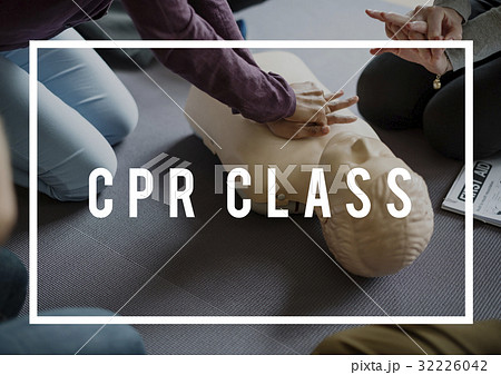 CPR Training Demonstration Class Emergency Life Rescue 32226042