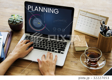 Business Planning Information Analysis Graph Summary Graphic Illustration 32227053