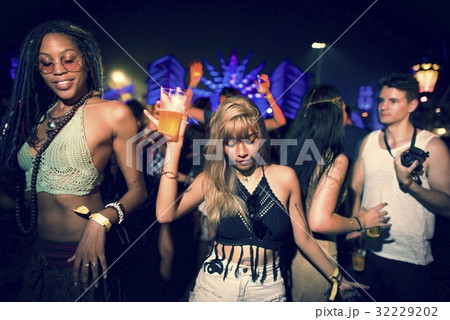 Group of friends fun events dancing holiday Group of friends fun events dancing holiday 32229202