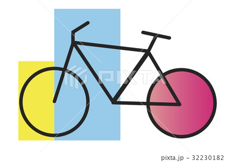 Bike Graphic Icon on White Background 32230182