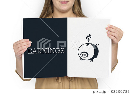 Piggy Bank Future Money Savings Investment Graphic 32230782