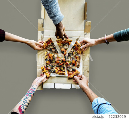 Pizza Meal Food Slice Cut Bake 32232029