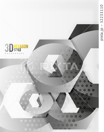 Vector 3d hexagon background Vector 3d hexagon background 32233110
