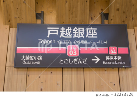 駅名標　戸越銀座駅 32233526