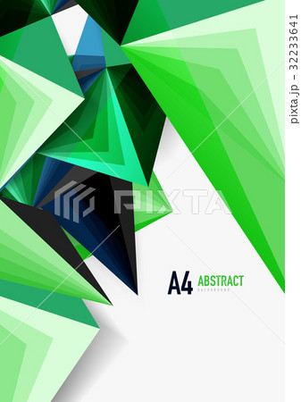 Vector low poly style 3d triangle line Vector low poly style 3d triangle line 32233641