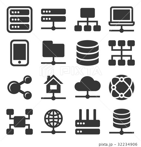 Network Icons Set Network Icons Set 32234906