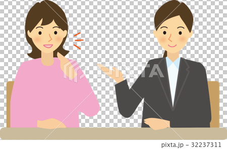 相談する女性 32237311