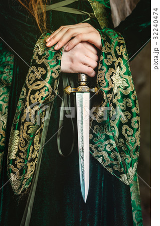 Ginger queen near the castle Ginger queen near the castle 32240474