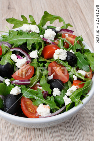 Greek salad with arugula Greek salad with arugula 32241298