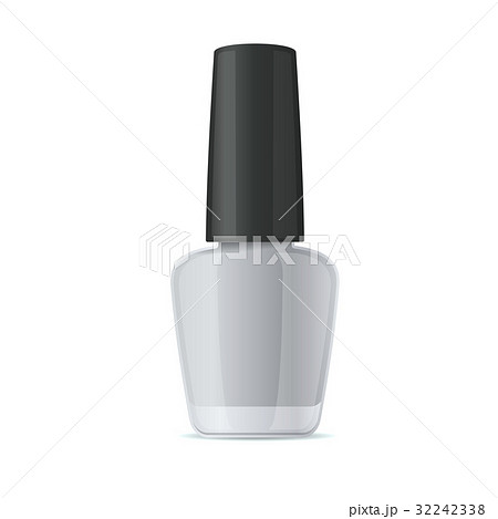 Blank Nail Polish Bottle. Mockup Template on White Blank Nail Polish Bottle. Mockup Template on White 32242338