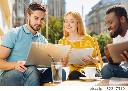 Lively talented professional having a look at data Lively talented professional having a look at data 32247510