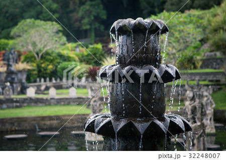 Stone fountain of the Temple in Bali Tirta Gangga 32248007