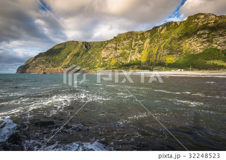 Azores coastline landscape in Faja Grande, 32248523