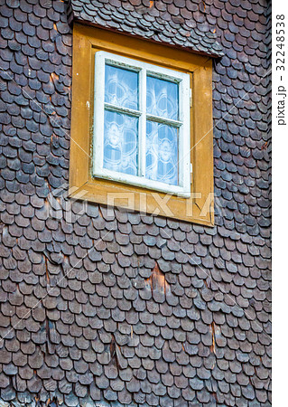 wooden houses in Fiesch - Switzerland 32248538