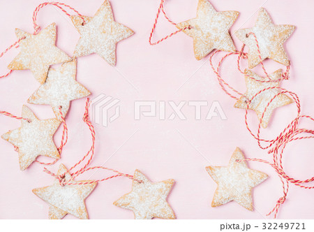 Christmas gingerbread star shaped cookies with Christmas gingerbread star shaped cookies with 32249721