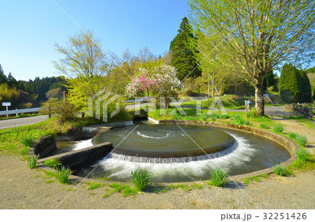 山都町の円形分水 32251426