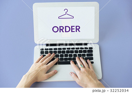 Clothes store commercial illustration order now Clothes store commercial illustration order now 32252034