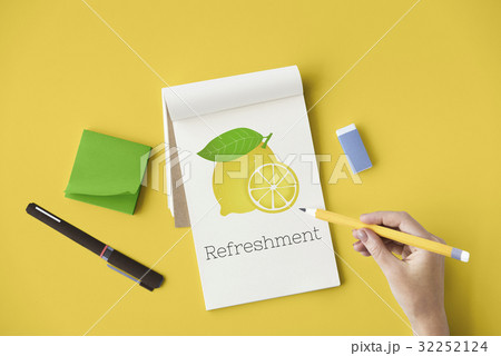Lemon Refreshment Vegetable Healthy Graphic Lemon Refreshment Vegetable Healthy Graphic 32252124