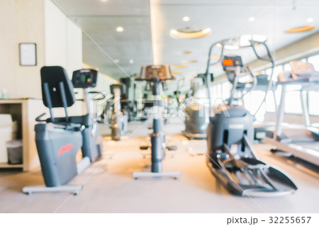 Abstract blur and defocused sport gym and fitness equipment Abstract blur and defocused sport gym and fitness equipment 32255657