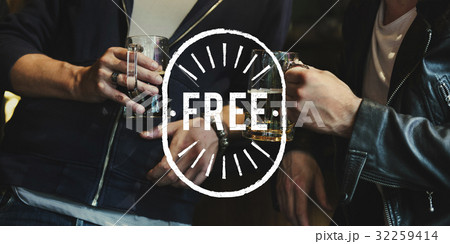 Illustration of unleashed free stamp 32259414