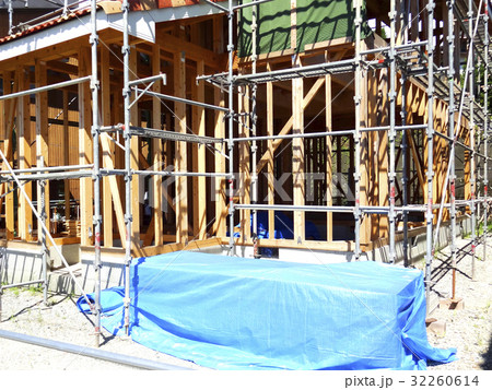 木造住宅の新築工事現場 木造住宅の新築工事現場 32260614
