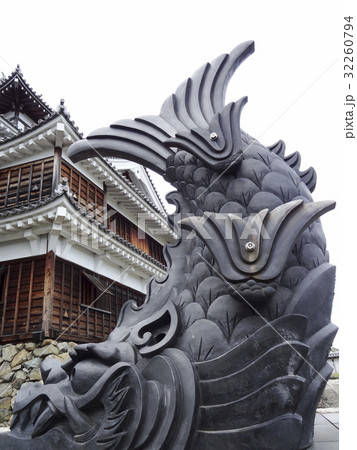 福知山城の鯱瓦 32260794