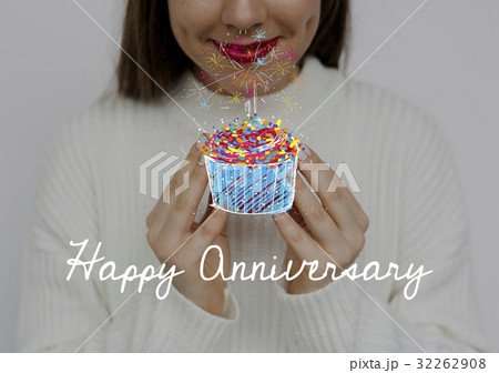 Woman holding heart happiness celebration 32262908