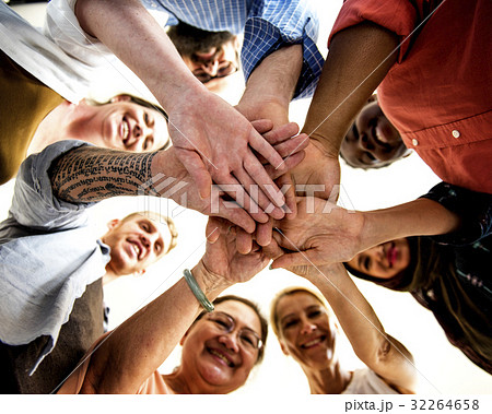 Diverse People Together Teamwork Partnership 32264658