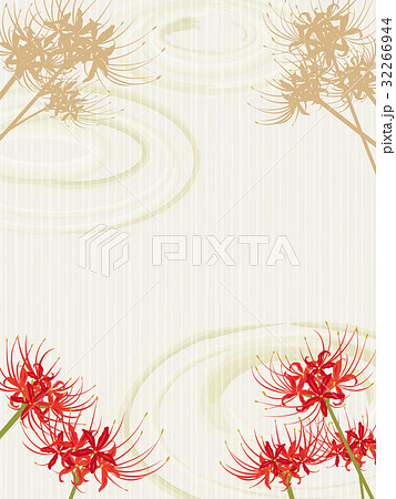 彼岸花のフレーム素材 32266944