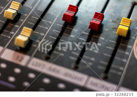Volume control in the recording room. 32268215